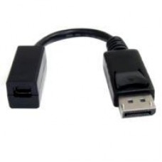 CABLE ADAPTADOR DE 15CM DE DISPLAYPORT A MINI DISPLAYPORT HEMBRA - DP MACHO - MINI DP HEMBRA - MINIDP NEGRO - STARTECH.COM MOD. DP2MDPMF6IN, - Garantía: 2 AÑOS -