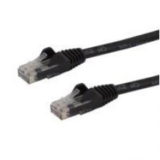 CABLE DE 1M DE RED ETHERNET SNAGLESS SIN ENGANCHES CAT 6 CAT6 GIGABIT - NEGRO - STARTECH.COM MOD. N6PATC1MBK, - Garantía: 2 AÑOS -
