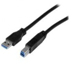 CABLE CERTIFICADO 2M USB 3.0 SUPER SPEED SS USB B MACHO A USB A MACHO ADAPTADOR PARA ESCNER IMPRESORA - NEGRO - STARTECH.COM MOD. USB3CAB2M, - Garantía: 2 AÑOS -