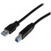 CABLE CERTIFICADO 2M USB 3.0 SUPER SPEED SS USB B MACHO A USB A MACHO ADAPTADOR PARA ESCNER IMPRESORA - NEGRO - STARTECH.COM MOD. USB3CAB2M, - Garantía: 2 AÑOS -