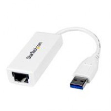 ADAPTADOR TARJETA DE RED EXTERNA NIC USB 3.0 A 1GBPS GIGABIT ETHERNET 1 PUERTO - 1X RJ45 HEMBRA - 1X USBA - BLANCO - STARTECH.COM MOD. USB31000SW, - Garantía: 2 AÑOS -