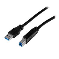 CABLE CERTIFICADO 1M USB 3.0 SUPER SPEED SS USB B MACHO A USB A MACHO ADAPTADOR PARA ESCÁNER IMPRESORA - NEGRO - STARTECH.COM MOD. USB3CAB1M, - Garantía: 2 AÑOS -