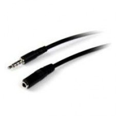 CABLE DE AUDIO DE 2M EXTENSOR DE AUDFONOS Y DIADEMA HEADSET MINI-JACK CON PLUG DE 3.5MM Y 4 PINES MACHO A HEMBRA - STARTECH.COM MOD. MUHSMF2M, - Garantía: 2 AÑOS -