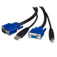 CABLE KVM DE 1.8M TODO EN UNO VGA USB A USB B HD15 - 2 EN 1 - STARTECH.COM MOD. SVUSB2N1_6, - Garantía: 2 AÑOS -