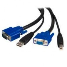 CABLE KVM DE 1.8M TODO EN UNO VGA USB A USB B HD15 - 2 EN 1 - STARTECH.COM MOD. SVUSB2N1_6, - Garantía: 2 AÑOS -