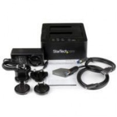 BASE DUPLICADORA CLONADORA AUTONOMA DE DISCOS DUROS O SSD SATA - COPIADORA DE 2 BAHIAS - BASE DE ACOPLAMIENTO USB 3.0 A SATA III DE 2.5 Y 3.5 - STARTECH.COM MOD. SDOCK2U313R, - Garantía: 2 AÑOS -