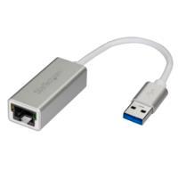 ADAPTADOR TARJETA DE RED EXTERNA - ETHERNET GIGABIT EXTERNO USB 3.0 - PLATEADO - IDEAL PARA MACBOOK, CHROMEBOOK O TABLET - STARTECH.COM MOD. USB31000SA, - Garantía: 2 AÑOS -