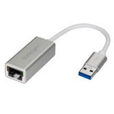 ADAPTADOR TARJETA DE RED EXTERNA - ETHERNET GIGABIT EXTERNO USB 3.0 - PLATEADO - IDEAL PARA MACBOOK, CHROMEBOOK O TABLET - STARTECH.COM MOD. USB31000SA, - Garantía: 2 AÑOS -