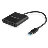 ADAPTADOR DE VIDEO EXTERNO - TARJETA DE VIDEO EXTERNA USB 3.0 A 2 PUERTOS HDMI 4K A 30HZ PARA 2 PANTALLAS - COMPATIBLE CON WINDOWS - STARTECH.COM MOD. USB32HD2, - Garantía: 2 AÑOS -