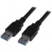 CABLE DE 1.8M USB 3.0 SUPERSPEED A MACHO A A MACHO COLOR NEGRO - STARTECH.COM MOD. USB3SAA6BK, - Garantía: 2 AÑOS -