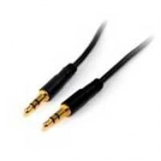 CABLE DE AUDIO DE 4.5M DELGADO - ESTEREO MINI JACK DE 3.5MM MACHO A MACHO - STARTECH.COM MOD. MU15MMS, - Garantía: 2 AÑOS -