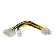 CABLE ADAPTADOR DE 15CM PARA FUENTE DE PODER - ALIMENTACIN CPU INTERNO 4 PINES A 8 PINES EPS CON LP4 - HEMBRA A MACHO - STARTECH.COM MOD. EPS48ADAP, - Garantía: 2 AÑOS -