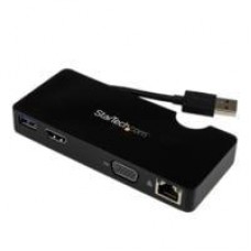 DOCKING STATION REPLICADOR DE PUERTOS USB 3.0 DE VIAJES CON HDMI O VGA - USB TIPO A - DOCKING STATION PARA LAPTOP - STARTECH.COM MOD. USB3SMDOCKHV, - Garantía: 3 AÑOS -