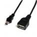 CABLE DE 30CM CONVERTIDOR USB 2.0 DE USB A A MINI USB B - HEMBRA / MACHO - USB (F) A MINI USB TIPO B (M) - NEGRO - USBMUSBFM1 - STARTECH.COM MOD. USBMUSBFM1, - Garantía: 2 AÑOS -