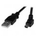 CABLE ADAPTADOR 1M USB A MACHO A MINI USB B MACHO ACODADO EN NGULO HACIA ARRIBA PARA TELFONOS TABLETS DISPOSITIVOS MVILES - STARTECH.COM MOD. USBAMB1MU, - Garantía: 2 AÑOS -