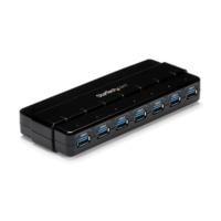 HUB USB 3.0 DE 7 PUERTOS - CONCENTRADOR USB 3.0 DE 7 PUERTOS - HUB DE ESCRITORIO CON ADAPTADOR DE ALIMENTACIN - COLOR NEGRO - STARTECH.COM MOD. ST7300USB3B, - Garantía: 2 AÑOS -
