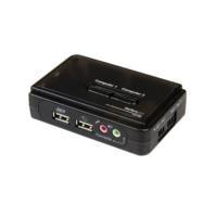 SWITCH JUEGO CONMUTADOR KVM DE 2 PUERTOS TODO INCLUIDO - USB - AUDIO Y VIDEO VGA - 2X USB A HEMBRA - 2X MINI USB B HEMBRA - HD15 MACHO - STARTECH.COM MOD. SV211KUSB, - Garantía: 2 AÑOS -