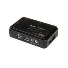SWITCH JUEGO CONMUTADOR KVM DE 2 PUERTOS TODO INCLUIDO - USB - AUDIO Y VIDEO VGA - 2X USB A HEMBRA - 2X MINI USB B HEMBRA - HD15 MACHO - STARTECH.COM MOD. SV211KUSB, - Garantía: 2 AÑOS -