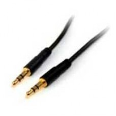 CABLE DE AUDIO DE 91CM DELGADO SLIM - AUDIO ESTEREO MINI JACK PLUG 3.5MM - MACHO A MACHO - STARTECH.COM MOD. MU3MMS, - Garantía: 2 AÑOS -