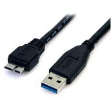 CABLE DE 50CM USB 3.0 SUPER SPEED SS MICRO USB B MACHO A USB A MACHO ADAPTADOR - NEGRO - STARTECH.COM MOD. USB3AUB50CMB, - Garantía: 2 AÑOS -