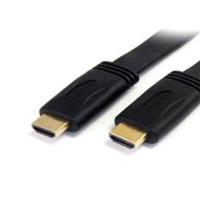 CABLE HDMI DE 3M PLANO DE ALTA VELOCIDAD CON ETHERNET -2X HDMI MACHO - ULTRA HD 4K X 2K - NEGRO - STARTECH.COM MOD. HDMIMM10FL, - Garantía: 5 AÑOS -