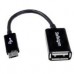 CABLE ADAPTADOR DE 12CM MICRO USB MACHO A USB A HEMBRA OTG PARA TABLETS SMARTPHONES TELFONOS INTELIGENTES - NEGRO - STARTECH.COM MOD. UUSBOTG, - Garantía: 2 AÑOS -