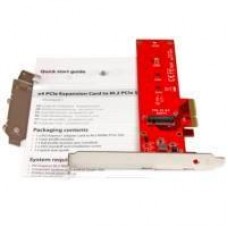 ADAPTADOR NVME / AHCI / NGFF / M-KEY A PCI EXPRESS 3.0 X4 - PERFIL BAJO O COMPLETO - STARTECH.COM MOD. PEX4M2E1, - Garantía: 2 AÑOS -