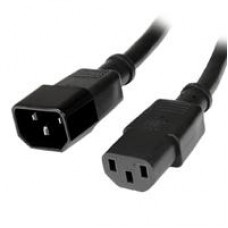 CABLE DE CORRIENTE DE 1.8M DE EXTENSION - C14 A C13 - 14 AWG - 15A 125V - CABLE EXTENSOR - STARTECH.COM MOD. PXT100146, - Garantía: 5 AÑOS -