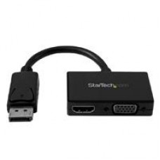 ADAPTADOR DP DE AUDIO/VIDEO PARA VIAJES - CONVERTIDOR DISPLAYPORT A HDMI O VGA COMPATIBLE CON THUNDERBOLT 1920X1200 - STARTECH.COM MOD. DP2HDVGA, - Garantía: 3 AÑOS -