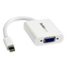 ADAPTADOR DE VIDEO MINI DISPLAYPORT A VGA - CABLE CONVERTIDOR ACTIVO - HEMBRA VGA HD15 - MACHO MINI DP - 1920X1200 - BLANCO - STARTECH.COM MOD. MDP2VGAW, - Garantía: 3 AÑOS -