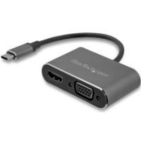 ADAPTADOR USB-C A VGA Y HDMI - 2EN1 - 4K 30HZ - GRIS ESPACIAL - ADAPTADOR DE VIDEO EXTERNO USB TIPO C - STARTECH.COM MOD. CDP2HDVGA, - Garantía: 3 AÑOS -