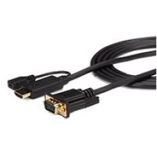 CABLE ADAPTADOR DE 1.8M CONVERTIDOR ACTIVO HDMI A VGA - ADAPTADOR 1920X1200 1080P - STARTECH.COM MOD. HD2VGAMM6, - Garantía: 3 AÑOS -