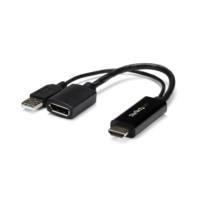 ADAPTADOR DE VIDEO HDMI A DISPLAYPORT - CONVERTIDOR 4K ALIMENTADO POR USB - STARTECH.COM MOD. HD2DP, - Garantía: 2 AÑOS -
