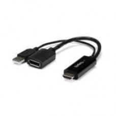 ADAPTADOR DE VIDEO HDMI A DISPLAYPORT - CONVERTIDOR 4K ALIMENTADO POR USB - STARTECH.COM MOD. HD2DP, - Garantía: 2 AÑOS -