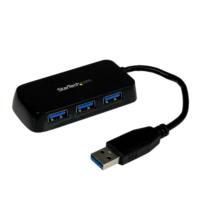 HUB USB 3.0 DE 4 PUERTOS - ADAPTADOR CONCENTRADOR HUB USB 3.0 SUPER SPEED 4 PUERTOS SALIDAS PORTATIL PARA LAPTOP COMPUTADORA - NEGRO - STARTECH.COM MOD. ST4300MINU3B, - Garantía: 2 AÑOS -