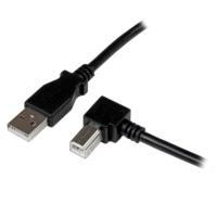 CABLE ADAPTADOR USB DE 1M PARA IMPRESORA ACODADO - 1X USB A MACHO - 1X USB B MACHO EN ANGULO DERECHO - STARTECH.COM MOD. USBAB1MR, - Garantía: 5 AÑOS -