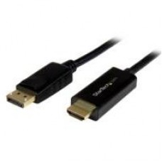 CABLE ADAPTADOR DE 2M DISPLAYPORT A HDMI - COLOR NEGRO - ULTRA HD 4K - STARTECH.COM MOD. DP2HDMM2MB, - Garantía: 3 AÑOS -