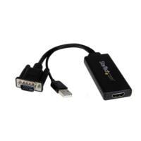 ADAPTADOR VGA A HDMI CON AUDIO Y ALIMENTACIN USB CONVERTIDOR VGA A HDMI PORTTIL 1080 P - STARTECH.COM MOD. VGA2HDU, - Garantía: 2 AÑOS -
