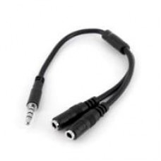 ADAPTADOR DIVISOR DE AUDIO MINI-JACK 3.5MM 4 PINES A CONECTORES SEPARADOS DE AUDIFONOS Y DE MICROFONO - M A 2XH - STARTECH.COM MOD. MUYHSMFF, - Garantía: 5 AÑOS -