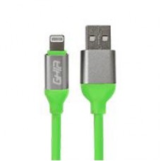 CABLE USB TIPO A - TIPO LIGHTNING GHIA 1M COLOR VERDE, - Garantía: 1 AÑO -
