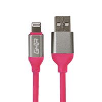 CABLE USB TIPO LIGHTNING GHIA 1M COLOR ROSA, - Garantía: 1 AÑO -