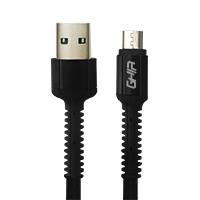 CABLE MICRO USB GHIA NYLON 1M COLOR NEGRO, - Garantía: 1 AÑO -