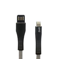 CABLE USB GHIA TIPO LIGHTNING PLANO REVERSIBLE COLOR GRIS/NEGRO DE 1M, - Garantía: 1 AÑO -