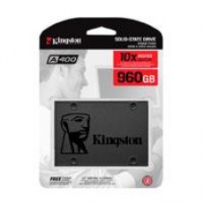 UNIDAD DE ESTADO SOLIDO KINGSTON INTERNO A400 960GB 2.5 SATA3 7MM LECT.500/ESCRIT.450MB/S PC/LAPTOP SA400S37/960G, - Garantía: 1 AÑO -
