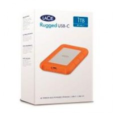 DISCO DURO EXTERNO LACIE RUGGED USB-C 1TB 2.5 PORTATIL USB 3.1 NARANJA-PLATA WINDOWS MAC CONTRAGOLPES AGUA Y POLVO, - Garantía: 2 AÑOS -