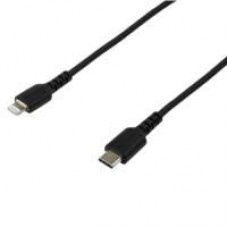 CABLE DE CARGA DE 2M USB-C A LIGHTNING - COLOR NEGRO - CABLE USB DE CARGA Y ALTA RESISTENCIA - CERTIFICADO MFI APPLE - STARTECH.COM MOD. RUSBCLTMM2MB, - Garantía: 2 AÑOS -