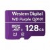 MEMORIA WD PURPLE SC QD101 MICRO SDXC 128GB VIDEOVIGILANCIA 24/7 CLASE 10 U1 LECT 50MB/S ESC 40MB/S WDD128G1P0C, - Garantía: 3 AÑOS -