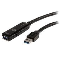 CABLE EXTENSOR ALARGADOR USB 3.0 SUPERSPEED ACTIVO DE 3M - USB A MACHO A HEMBRA - NEGRO - STARTECH.COM MOD. USB3AAEXT3M, - Garantía: 2 AÑOS -