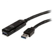 CABLE EXTENSOR ALARGADOR USB 3.0 SUPERSPEED ACTIVO DE 3M - USB A MACHO A HEMBRA - NEGRO - STARTECH.COM MOD. USB3AAEXT3M, - Garantía: 2 AÑOS -