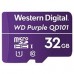 MEMORIA WD PURPLE SC QD101 MICRO SDHC 32GB VIDEOVIGILANCIA 24/7 CLASE 10 U1 LECT 50MB/S ESC 40MB/S WDD032G1P0C, - Garantía: 3 AÑOS -